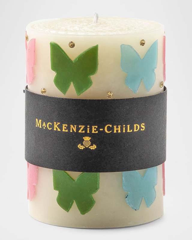 Butterfly Pastel 4" Pillar Candle